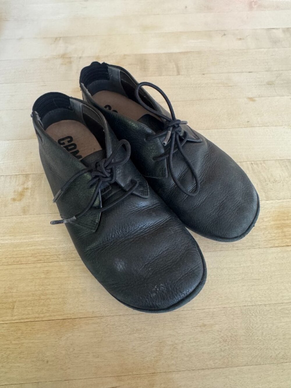 Kid's Camper Black Lace Ups